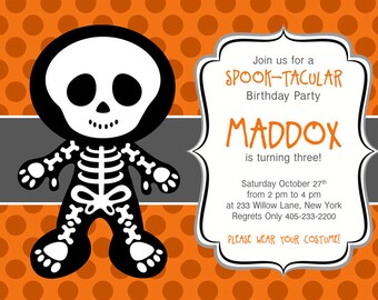 halloween birthday invitation halloween birthday invites etsy