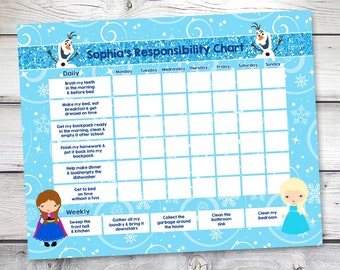 Elsa Sticker Chart