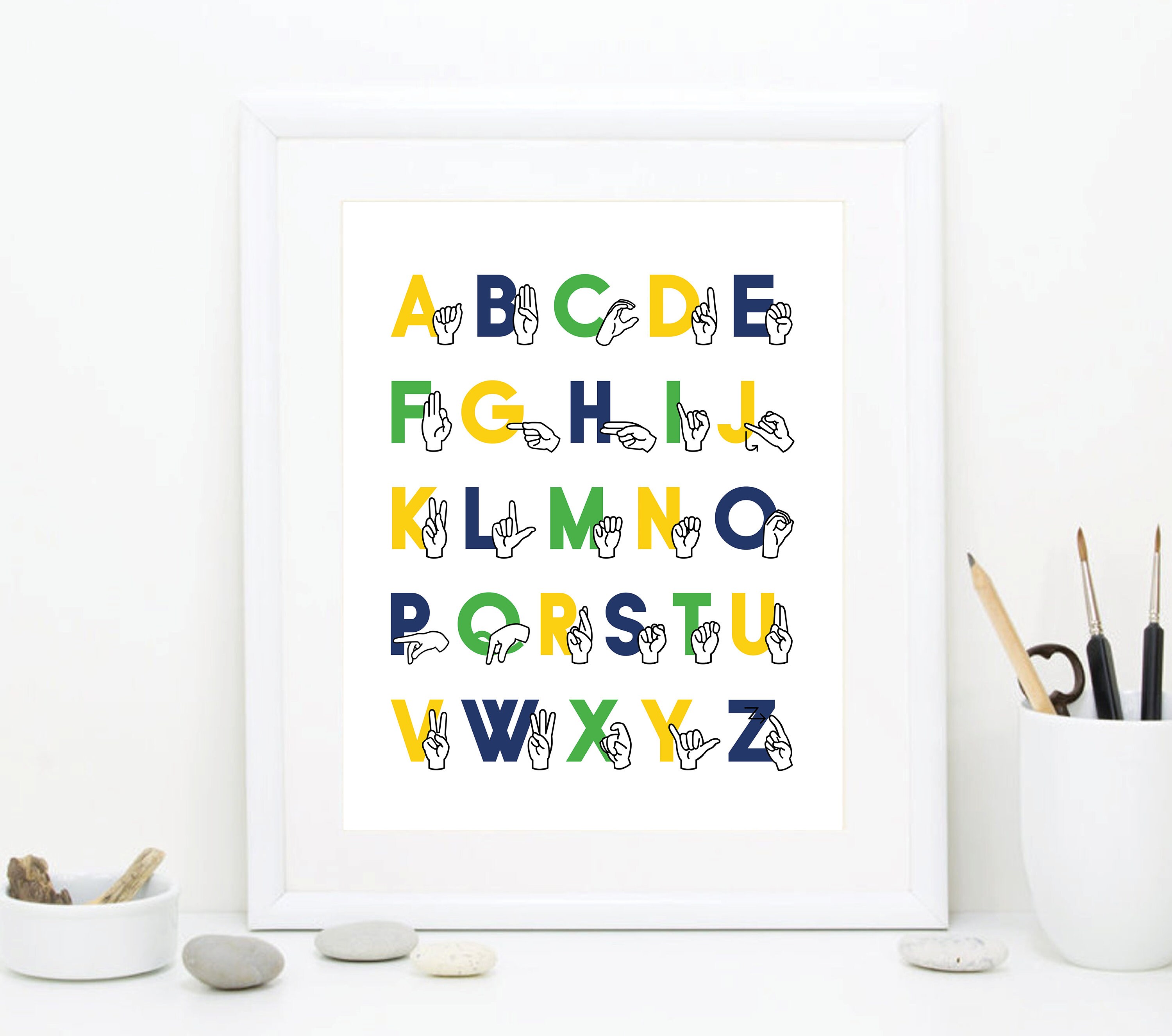Classroom ASL Sign Language ABC Alphabet for Kids - Deaf Education ...