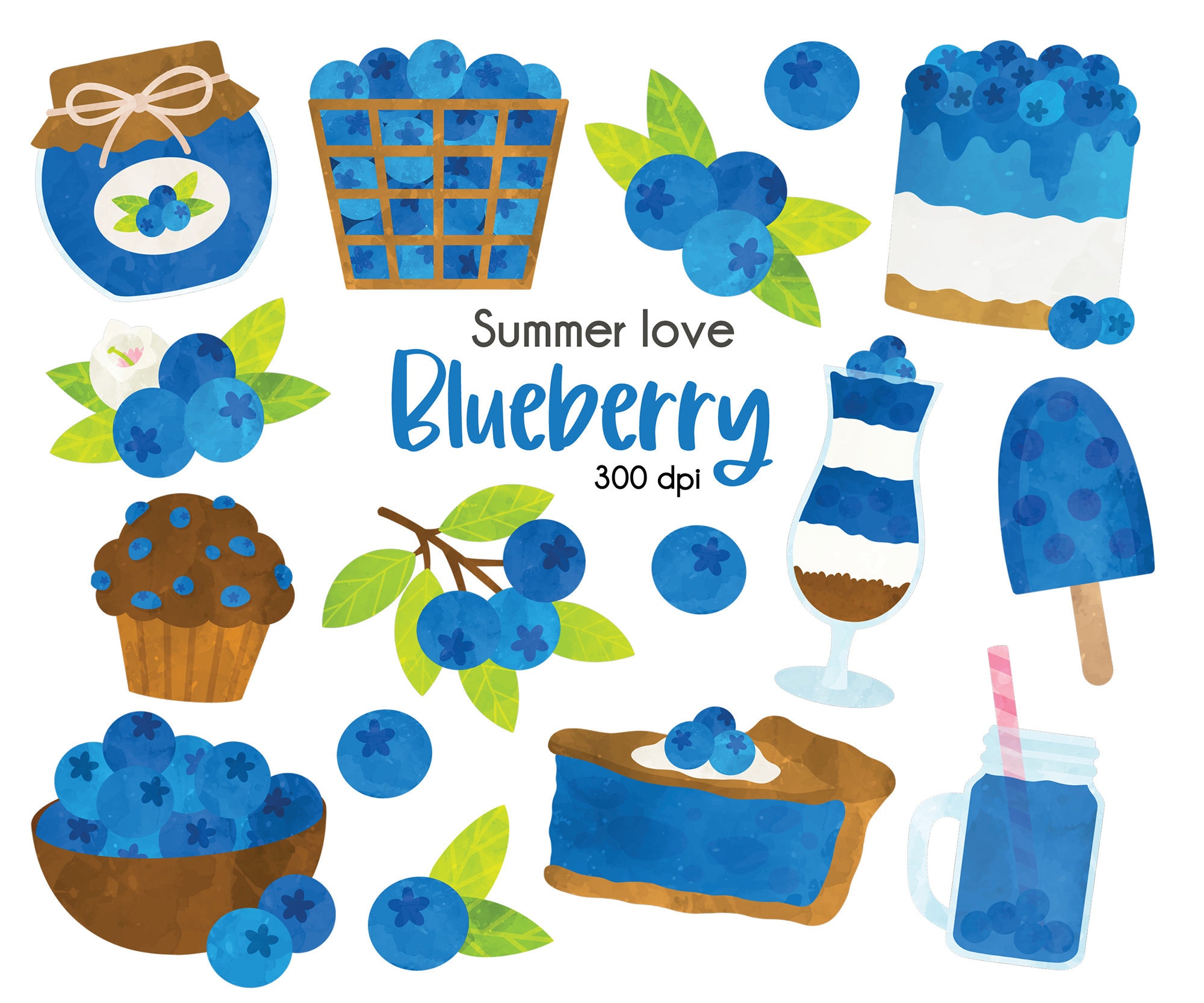 Blueberry Pie Clip Art