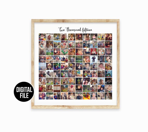 Thuisland Uitvoerbaar slogan Instagram Photo Collage Custom Photo Gift Printable Gift - Etsy