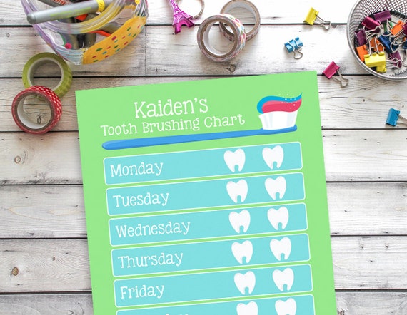 Printable Tooth Brushing Sticker Chart