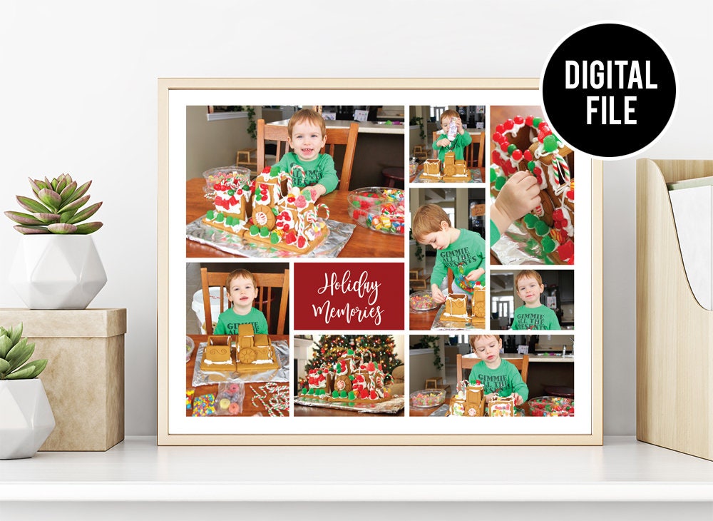 Photo Collage Gifts for Her Photo Display Anniversary Gift Etsy