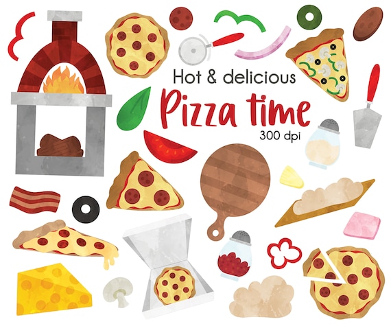 Pizza Clipart, Pizza Party Clipart, Pepperoni Pizza Clipart, Cheese Pizza  Clipart, Fast Food Clipart, Food Clipart, Pizza Oven -  Canada