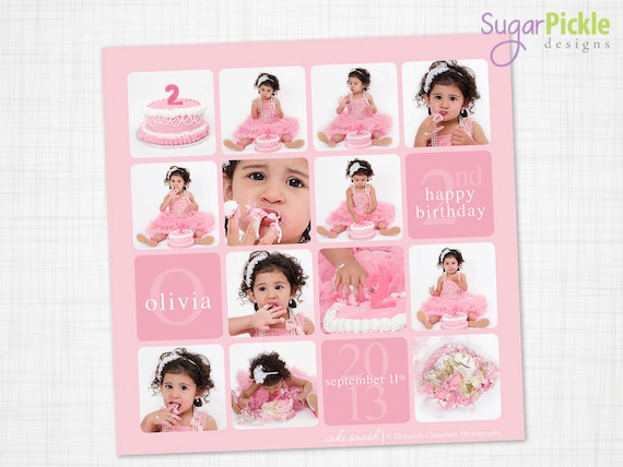 cake smash template collage template storyboard template etsy