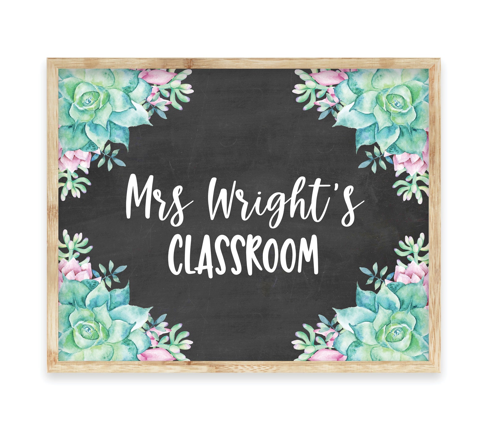 Classroom Welcome Sign Printable TEACHER Sign Cactus Themed - Etsy Canada