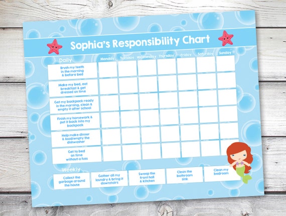 Reward Chart For Kids Diy