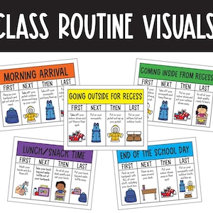 Class Routine Background Routine Class Visuals | Classroom Management | Classroom Expectations ...