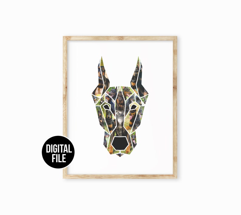 pet loss gift dog portrait dog passed away gift dog mom gift christmas dog lover gift personalized geometric pet portrait photo collage