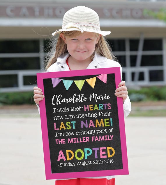 Adoption Gift Adopting a Child Adoption Sign Adoption Day | Etsy