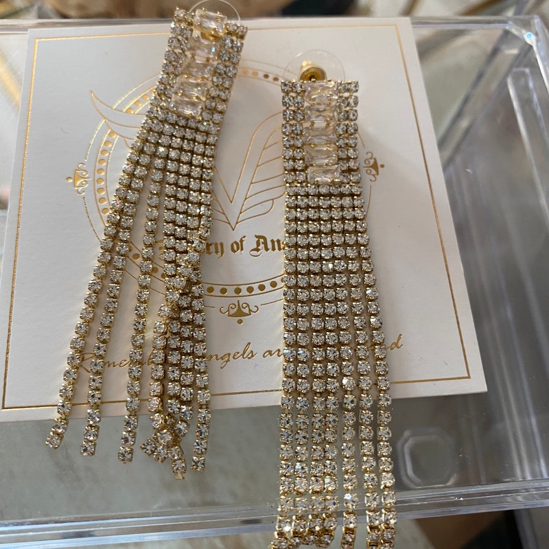 Regent Radiance Rhinestone Statement Earrings