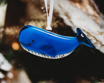 Whale Hanging Glass Keepsake