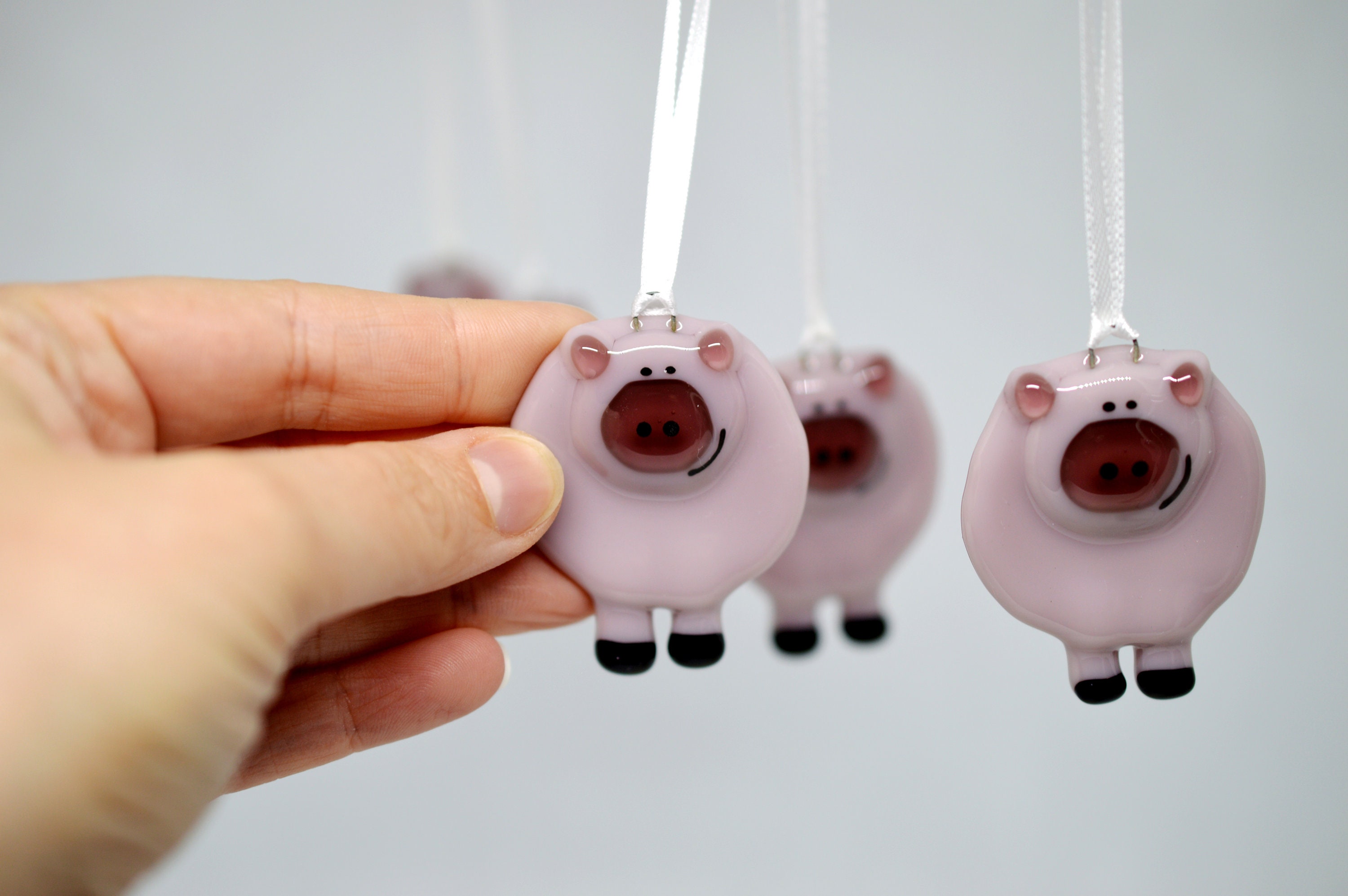 Pig Ornament decoration christmas tree holidays Winter  Etsy