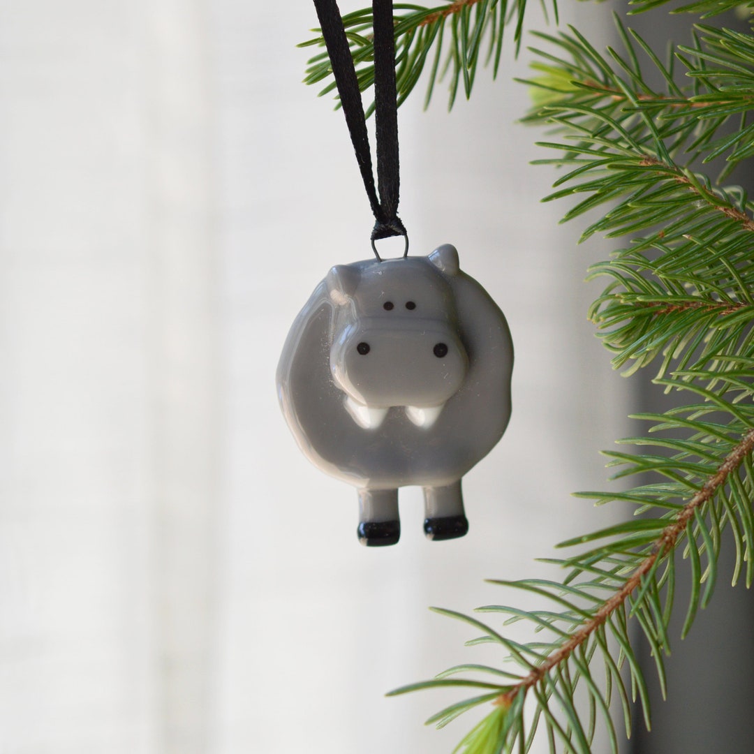 Hippo Ornament for Christmas Tree - Etsy Canada
