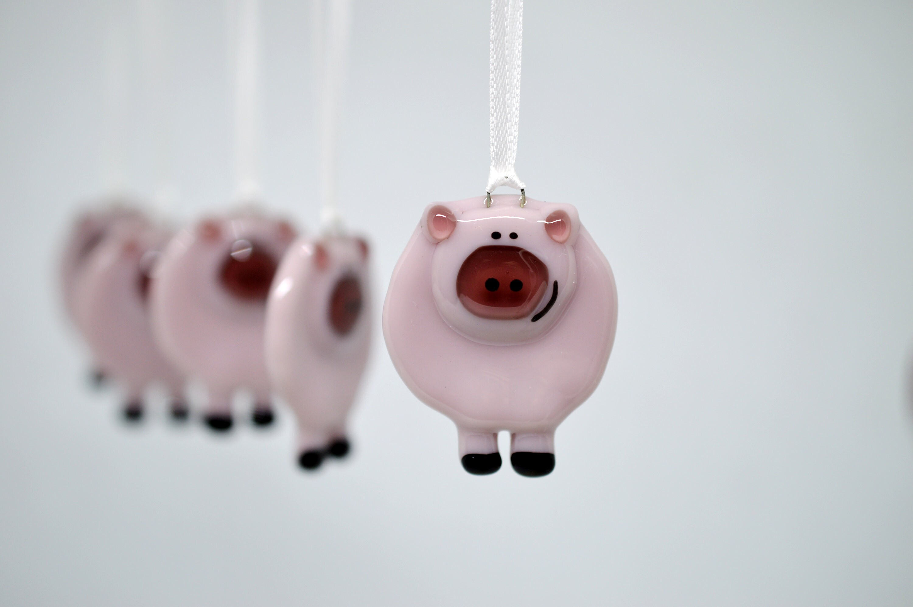 Pig Ornament decoration christmas tree holidays Winter  Etsy