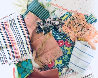 Fabric stash garden colors