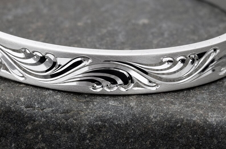 Engravable Silver Cuff Bracelet Engraved Bracelet Custom Engraved Personalized Bracelet Solid Silver Engraved Bracelet Custom Hand Engraved