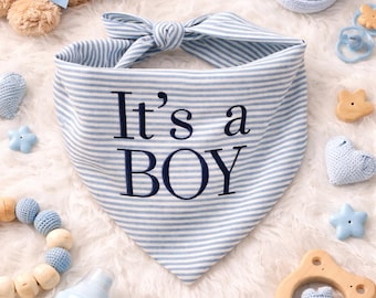 Bandana para cachorro "É um menino" | Revelação de gênero, anúncio de gravidez