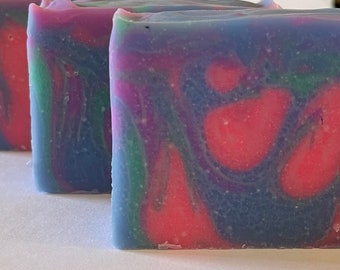 Fruity Scented Natural Soap: Bergamot, Pineapple, Coconut