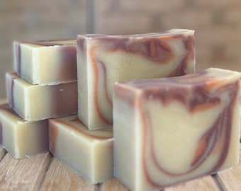 Mango Papaya Soap: Tropical Citrus Scent, 5.5 oz Bar