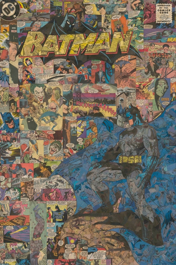 Batman Cover Collage Giclee Print - Etsy