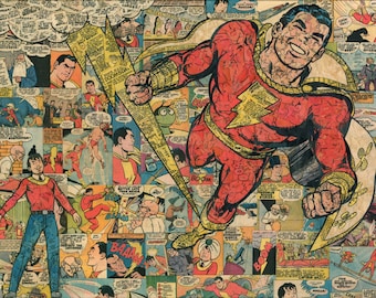 Shazam & Billy Batson Giclee Print