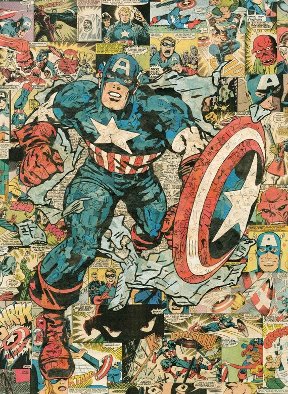 Captain America Giclee Print - Etsy