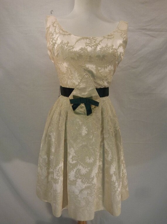 1950's Brocade Party Dress by Parklane Debs