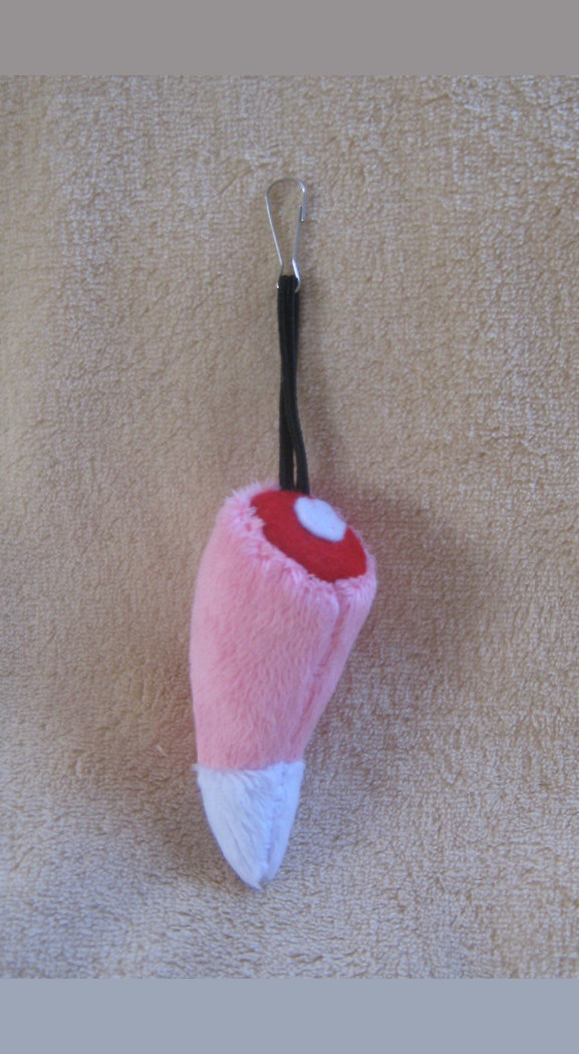 Slowpoke Tail Plush Charm | Etsy