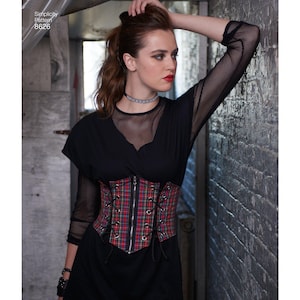 Simplicity Pattern 8626 Misses&#39; Corset Belts Renaissance LARP Faerie Pirate Wench Costume Cosplay PLUS SIZE uncut