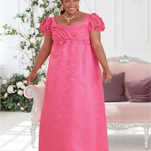 Simplicity Sewing Pattern S9502 Regency Gown PLUS SIZE 20W-26W UNCUT Bridgerton Jane Austen Guilded Age Costume Cosplay Dress