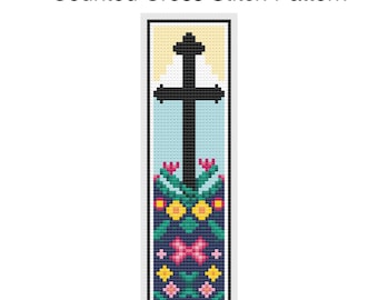 Bookmark Cross Stitch - Cross Digital PDF Pattern