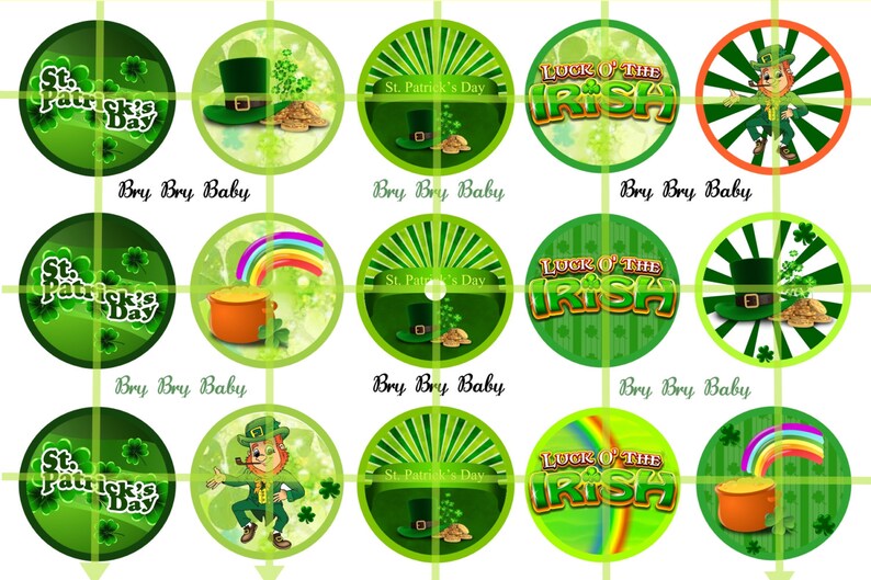 st patricks day bottle caps free