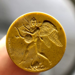 Jasper intaglio Cupid and swan, Ancient Rome, Gemcarving, Gemstone carving