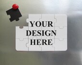 Personalized magnet puzzles, puzzle invitations, wedding favor puzzles, bridesmaid invitation