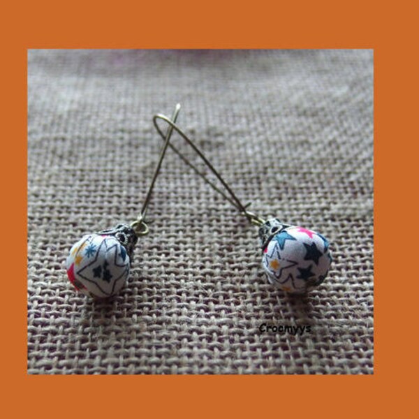 Boucles d'oreilles liberty adelajda multicolore