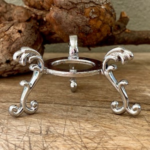 Silver Metal Sphere Holder | Sphere Stand