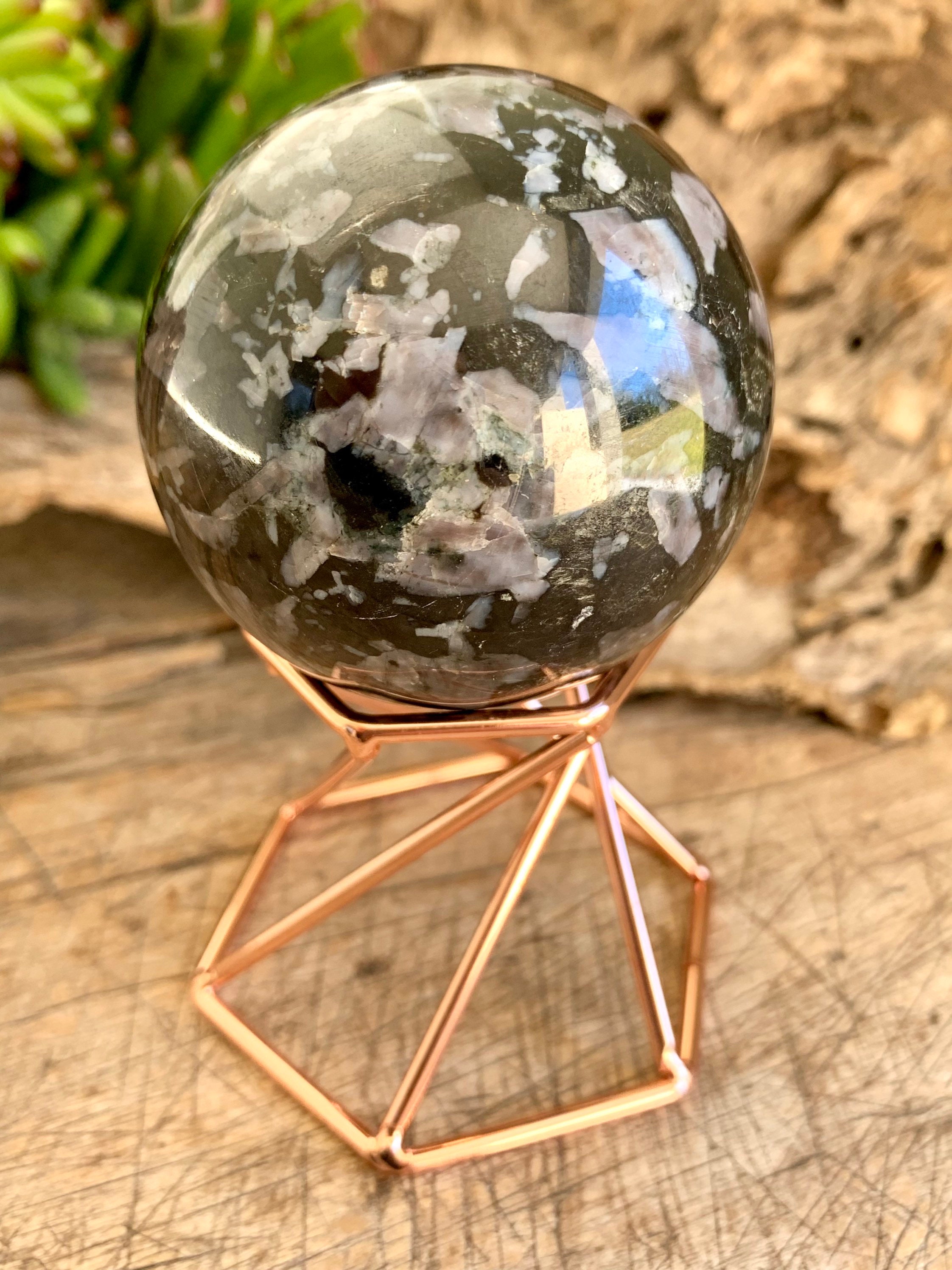 Metal Crystal Sphere Stand Crystal Ball Stand Crystal Etsy