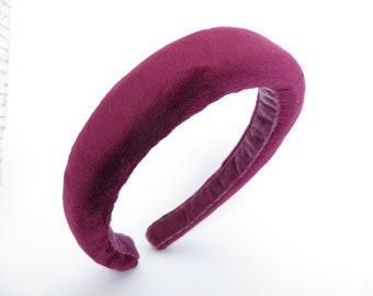 Magenta pink padded headband, Party accessory