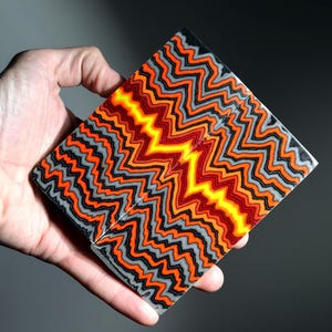 Crosscut Micarta Knife Scales: Stabilized Fiber Handle Block