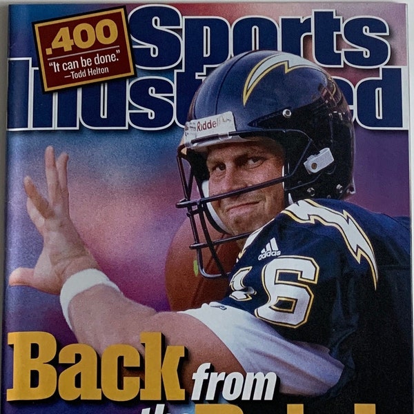 Collectible Sport Illustrated Magazine Ryan Leaf San Diego Chargers Back from the Brink September 4, 2000