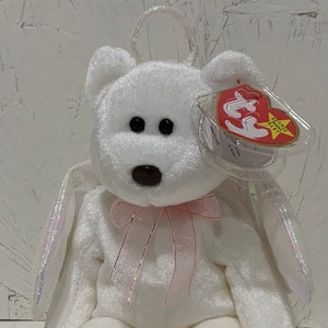 Rare 1998 Ty Beanie Baby Halo With Brown Nose and Error, Star On The Tush Tag, Circle R