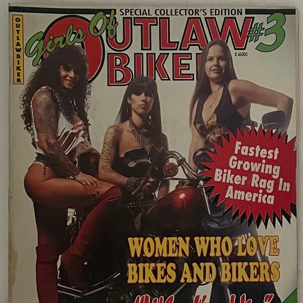 Girls Of Outlaw Biker Magazine Vol 1 No. 3 1991