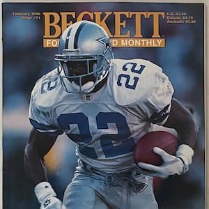 Revista mensual de tarjetas de fútbol de Beckett, Emmitt Smith, febrero de 1996