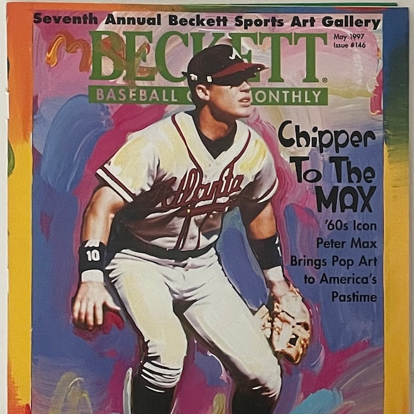 Beckett Baseball Card Monthly Magazine Atlanta Braves Chipper Jones May 1997
