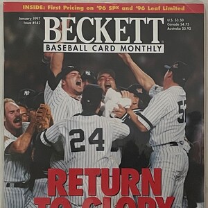 Beckett Baseball Card Monthly New York Yankees Return To Glory, januari 1997