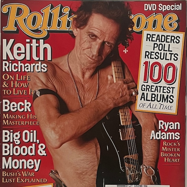 Rolling Stone Magazine Keith Richards October 17, 2002