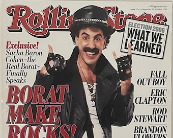 Rolling Stone Magazine Borats Sacha Baron November 30, 2006