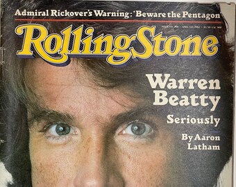 Rolling Stone Magazine Warren Beatty Issue # 366 April 1, 1982