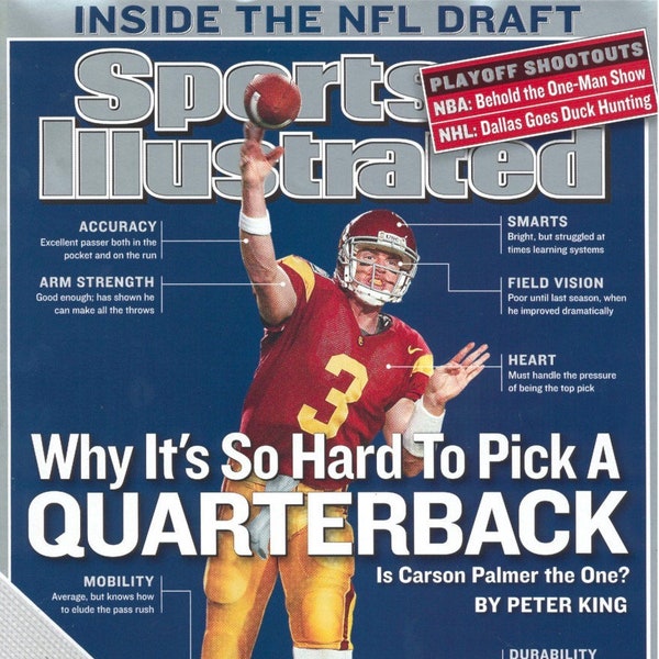 Collectible Sport Illustrated Magazine Carson Palmer USC NFL Draft April 28,2003